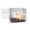 Wholesale easy cleaning custom portable multi function stainless steel acrylic pet cage