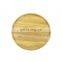 Organic Bamboo Round Serving Plate wood serving tray for snack fruit cakes