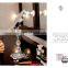 DIAMOND 360 degree Rotation 1x/2x bathroom make up mirror with non-slip base standing cosmetic mirror