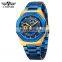 Winner A344 Designer Man Automatic Mechanical Watch Scale Waterproof 2021 Mens Watch Skeleton