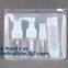Pvc Makeup Cosmetic Bag Resealable PVC Slider Zip Poly CPE Material, makeup mini clear PVC cosmetic bag