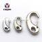 6 Size Stainless Steel Egg Shaped Carabiner Hook Keychain Safety Lifting Snap Hook