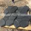 heat resistant hexagonal black basalt paving slate flagstone stones paving slabs stone for drive way