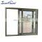 best selling Hot Sale  factory Outlet aluminium  alloy profile double glass sliding windows with fiberglass