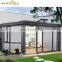 aluminum profile latinated tempered glass used sunroom for sale