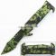 9 Inch aluminum handle stainless steel handle camping folding saber