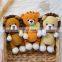Hot Crochet Safari animal Amigurumi Toy Handmade Hand Knitted Baby gift Newborn toddler Present Cheap Wholesale