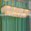 Modern Alabaster Chandelier Pendant Light Brass Lamp