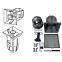 HYJ0296GS- Long Distance Pro Speaker 10 in and 12 Inch Speaker Accessories Horn Set