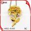 Fashion Jewellery Accessory Artificial Flowers Rose Gold Plated Mother'S Day Pendant