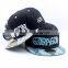 Fashion Korean Snake Leather Brim Embroideried Children Kids Flat Hiphop Caps