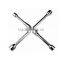 High Quality China Factory Manufacturer Carbon Steel Folding Cross Rim Wrench For Cars