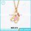 Yiwu Latest Designs Gold Plating Cancer Crab Necklace Jewelry