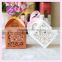 Custom laser cut wedding invitation card flower box favor box /Birthday /wedding candy box /gift box with free ribbon TH-93
