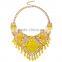 2016 Bohemian Flowers Tassel Fringe Drop Vintage Weave Multilayer Collar Necklace Bib Statement Necklace