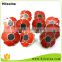 Customized Color Translucent Enamel Poppy lapel pin