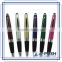 Stylus metal aluminum rubber gripper cross refill touch screen ballpoint promotional pen
