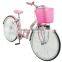 24 inch single speed pink women city bicycles