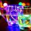 Environmeantal plastic material led flashing cup handle drinking cups for bars parties