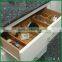 Space saving bamboo divided drawer organizer set