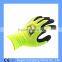 Nylon Gloves Sandy Nitrile Coated Work Gloves
