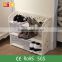 XJ002 wood 3 Tiers Shoe Rack portable Shoe Shelf for Home-Using