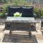 custom synthetic PE rattan garden sofa outdoor furniture
