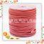 4mm Nappa red sheepskin leather cord with delicated stitching for charming bracelets