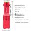 XML T6 LED Zoomable 5 Mode Flashlight Torch Lamp Zoom (Red)