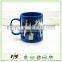 Kids logo design custom gift PVC ceramic coffee mug