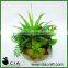 Hot Artificial Mixed Potted Plants Arangement in Concrete Barrel Pot
