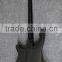4 string R.K.B neck through body electric bass guitar in high glossy black finish