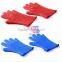 non-slip kitchen silicone oven glove with five fingers for protection