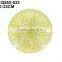 13 inch glass Platter/show plate/under plate in metallic Color Painted and plating on back