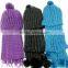 Wholesale Knitted Women Red Winter Hat and Scarf Sets