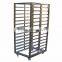 Foldable 15 Trays 15 Pans Stainless Steel 201 Bakery Trolley