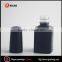 custom empty matte frosted black uv gel nail polish glass bottle