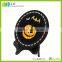 Hand carved and painted Holiday halloween pumpkin with bats decoration