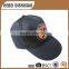 High quality football team 100% cotton twill cap baseball black baseball caps with logos