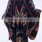 High quality fashionable acrylic double jacquard oversize fashion poncho style