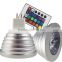 Multicolor MR16 3W RGB LED Light Bulb Lamp DC 12V 16 Colors 5 Modes IR Remote