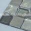 stainless steel mix glass mosaic tile for backsplash decorations