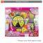 Colorful pretent toy tableware kitchen fast food toy set for kids