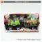 Best quality plastic friction trailer truck toy with light