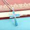 Cross Necklace Sterling Silver Opal Pendant Crystal Jewelry SPI015W
