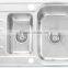 Yacht,Boat,Train and Public Mobile Toilet Stainless Steel Double Bowl Washing Basin Kitchen Sink with Drainboard GR-Y790