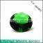 4.00mm Round shape green color faceted glass gems