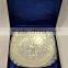 Brass Nickel Silver Fruit Bowl in Velvet Box for Corporate Gifts