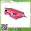Double Zipper Leather Pouch With Mobile Phone Holder