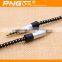 3.5mm to 3.5mm Braided stereo audio aux cable for car&mobile phone